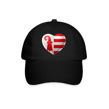Herz (Jura) - Baseballkappe - Schwarz/Schwarz - Vorne