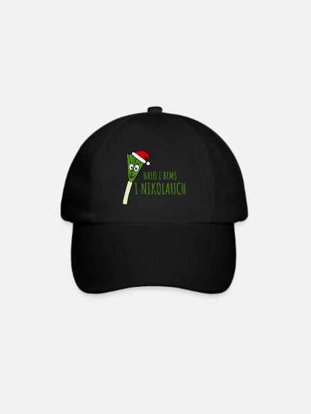 Ugly Christmas Halo I Bims 1 Nikolauch - Baseballkappe - Schwarz/Schwarz