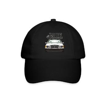 W201 190E drive the classic - Baseballkappe - Schwarz/Schwarz - Vorne