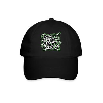 make graffiti great again sprayer geschenk - Baseballkappe - Schwarz/Schwarz - Vorne