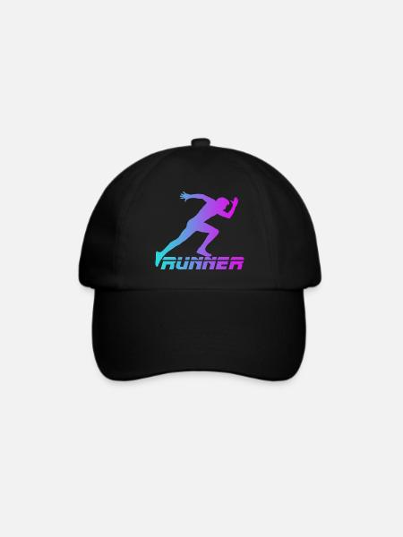Runner - Baseballkappe - Schwarz/Schwarz