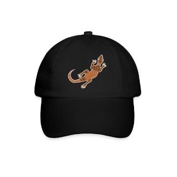 Waran - Baseballkappe - Schwarz/Schwarz - Vorne
