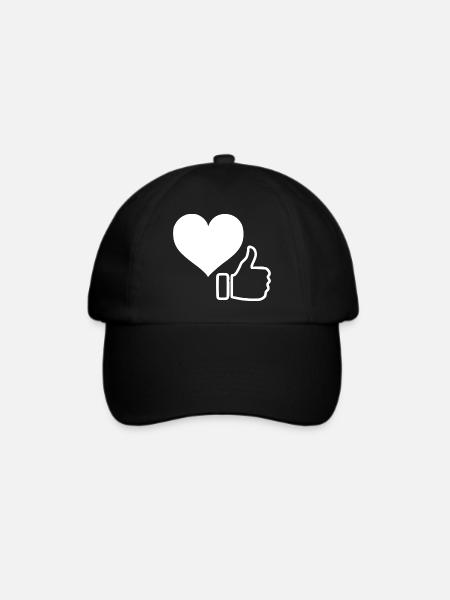 Like me - Baseballkappe - Schwarz/Schwarz