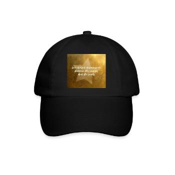 Liebe diskriminiert nicht zwischen Sündern und Heiligen - Baseballkappe - Schwarz/Schwarz - Vorne