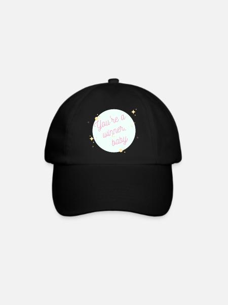 Du bist ein Gewinner-Baby - Baseballkappe - Schwarz/Schwarz