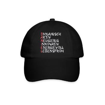 Daniel - Baseballkappe - Schwarz/Schwarz - Vorne
