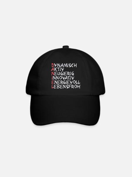 Daniel - Baseballkappe - Schwarz/Schwarz