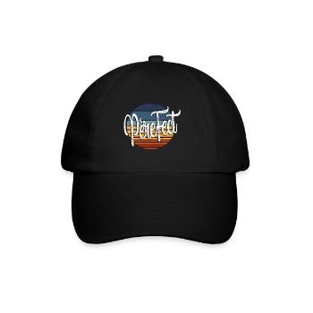 Vater fect, Papa "Perfect", Vatertagsgeschenk - Baseballkappe - Schwarz/Schwarz - Vorne