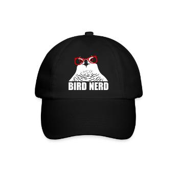 Bird Nerd Habicht - Baseballkappe - Schwarz/Schwarz - Vorne