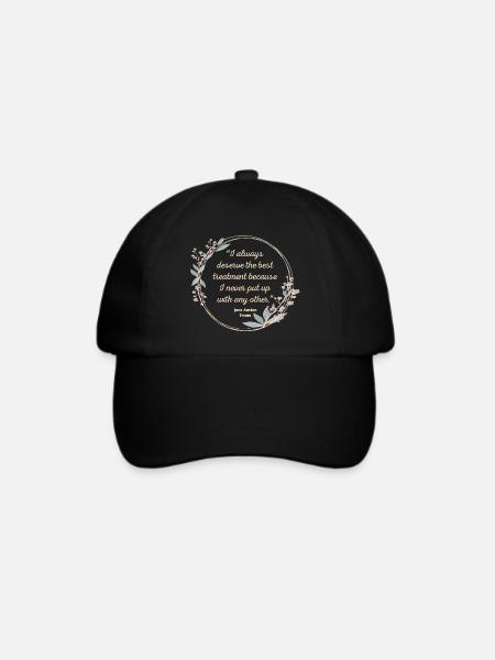 Emma Von Jane Austen Zitat II - Süßer Stil - Baseballkappe - Schwarz/Schwarz