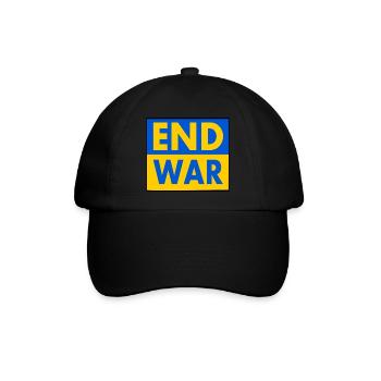 End war - Baseballkappe - Schwarz/Schwarz - Vorne