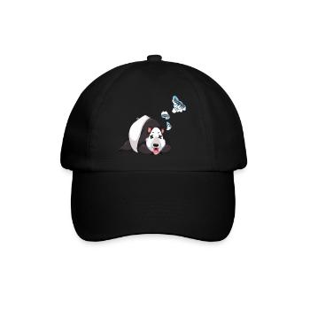 Panda i m sooo hungryyy - Baseballkappe - Schwarz/Schwarz - Vorne