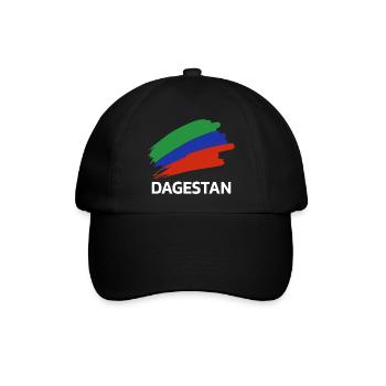 Dagestan Dagestani Dagestaner Flagge Wrestler - Baseballkappe - Schwarz/Schwarz - Vorne