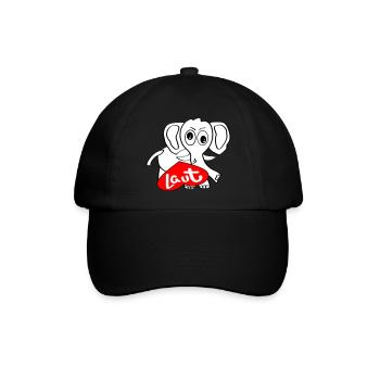 Lautrüssel - Baseballkappe - Schwarz/Schwarz - Vorne