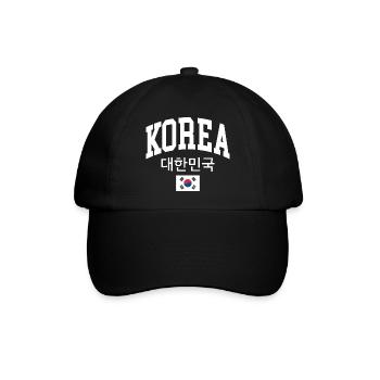 Korea - Baseballkappe - Schwarz/Schwarz - Vorne
