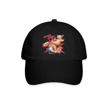 End of Meat - Baseballkappe - Schwarz/Schwarz - Vorne