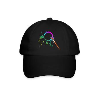 Maler - Baseballkappe - Schwarz/Schwarz - Vorne
