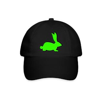 rabbit - Baseballkappe - Schwarz/Schwarz - Vorne