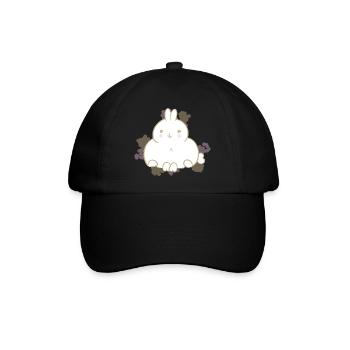 Süßes Häschen - Baseballkappe - Schwarz/Schwarz - Vorne