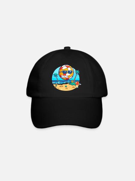 Oko der Beachvolleyball - Baseballkappe - Schwarz/Schwarz