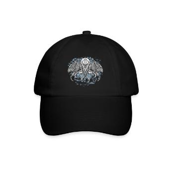 Cthulhu-Tinte - Baseballkappe - Schwarz/Schwarz - Vorne