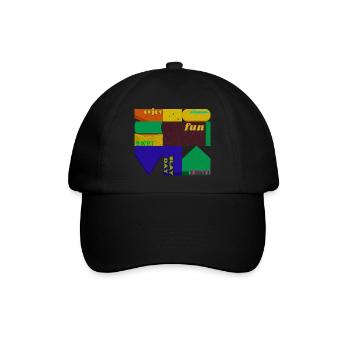 Durcheinander - Baseballkappe - Schwarz/Schwarz - Vorne