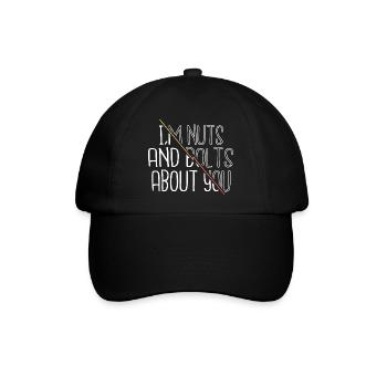 gift joke job artificial sayings fun build humor - Baseballkappe - Schwarz/Schwarz - Vorne