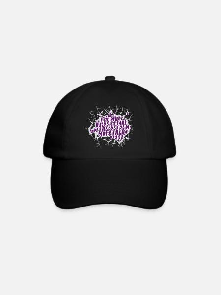 katze geburtstagsgeschenk spruch brauner zitat - Baseballkappe - Schwarz/Schwarz