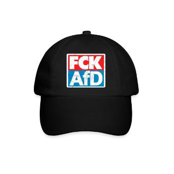 FCK AFD - Baseballkappe - Schwarz/Schwarz - Vorne