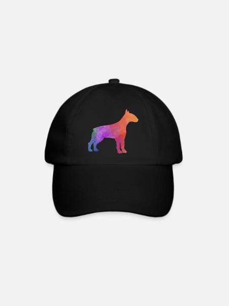 BULLTERRIER bunt - Baseballkappe - Schwarz/Schwarz