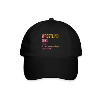 Wrestle Wrestle Wrestle - Baseballkappe - Schwarz/Schwarz - Vorne