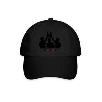 Junggesellenabschied Gruppe Jga - Baseballkappe - Schwarz/Schwarz - Vorne