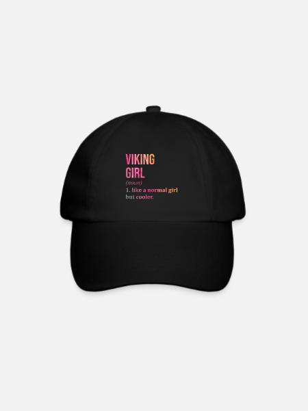 Wikinger, Wikinger, Wikinger, Wikinger - Baseballkappe - Schwarz/Schwarz