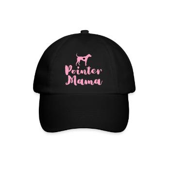 Deutsch Pointer Mama Pointer Mama - Baseballkappe - Schwarz/Schwarz - Vorne