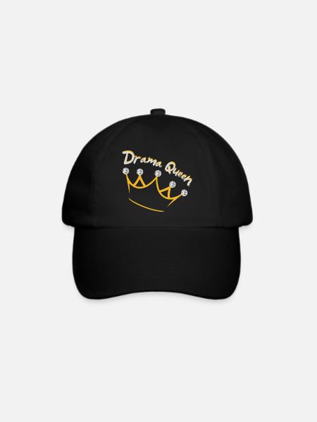 Drama Queen - Baseballkappe - Schwarz/Schwarz