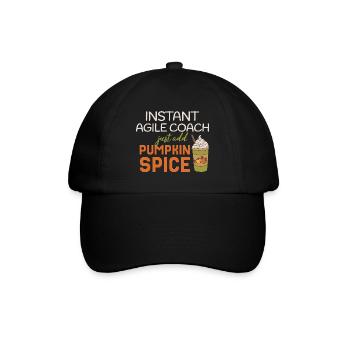 Agile Coach Thanksgiving Pumpkin Spice - Baseballkappe - Schwarz/Schwarz - Vorne