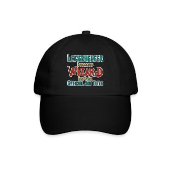Lagerhelfer Wizard - Baseballkappe - Schwarz/Schwarz - Vorne