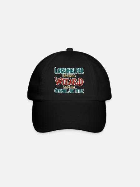 Lagerhelfer Wizard - Baseballkappe - Schwarz/Schwarz
