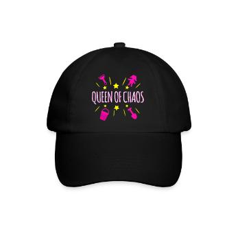 Queen of Chaos - Baseballkappe - Schwarz/Schwarz - Vorne
