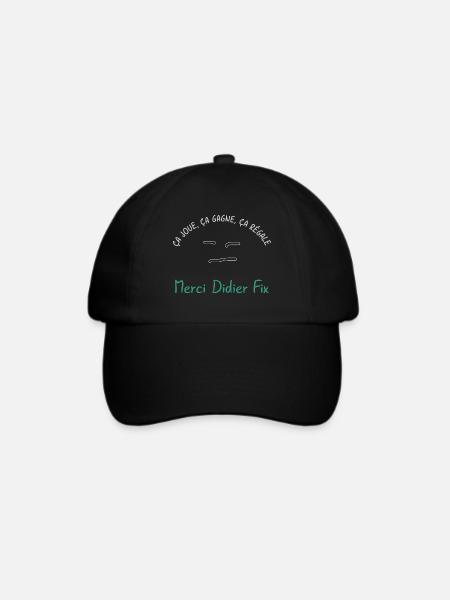Ca_joue_ca_gagne_ca_regale - Baseballkappe - Schwarz/Schwarz