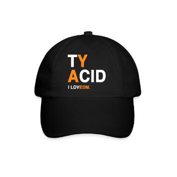 I LOVEDM - EDM-Fans  - Baseballkappe - Schwarz/Schwarz - Vorne