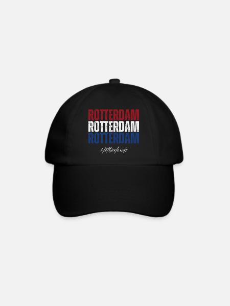 Rotterdam Niederlande, niederländischer Stolz - Baseballkappe - Schwarz/Schwarz