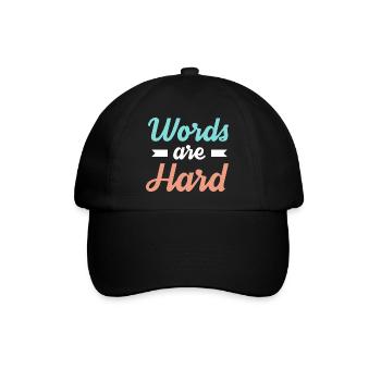 Logopäde Logopädie Sprachtherapeut - Baseballkappe - Schwarz/Schwarz - Vorne