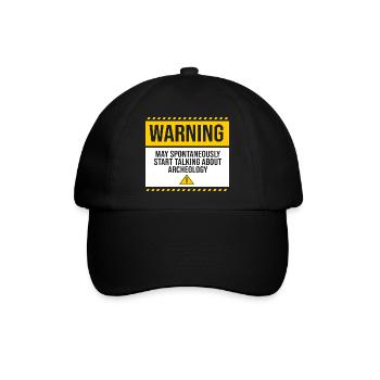 Archäologie - Baseballkappe - Schwarz/Schwarz - Vorne
