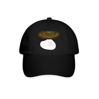 Pilz Pilze Natur - Baseballkappe - Schwarz/Schwarz - Vorne