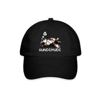 Hundemüde Appenzeller Sennenhund Sennenhunde  - Baseballkappe - Schwarz/Schwarz - Vorne