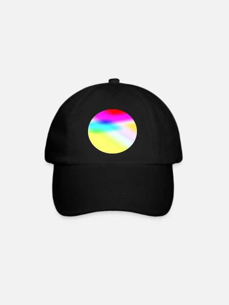 Regenbogenkreis - Baseballkappe - Schwarz/Schwarz