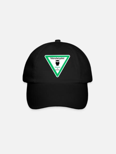 Naturschutzgebiet Ruhezone für Nachteulen - Baseballkappe - Schwarz/Schwarz