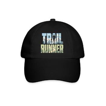Trailrunner - Baseballkappe - Schwarz/Schwarz - Vorne