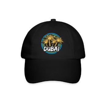 Ferien Dubai - Baseballkappe - Schwarz/Schwarz - Vorne